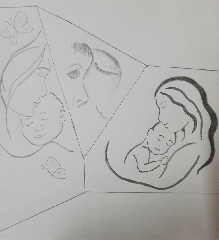 Details more than 72 easy mother daughter sketch latest - seven.edu.vn-tmf.edu.vn