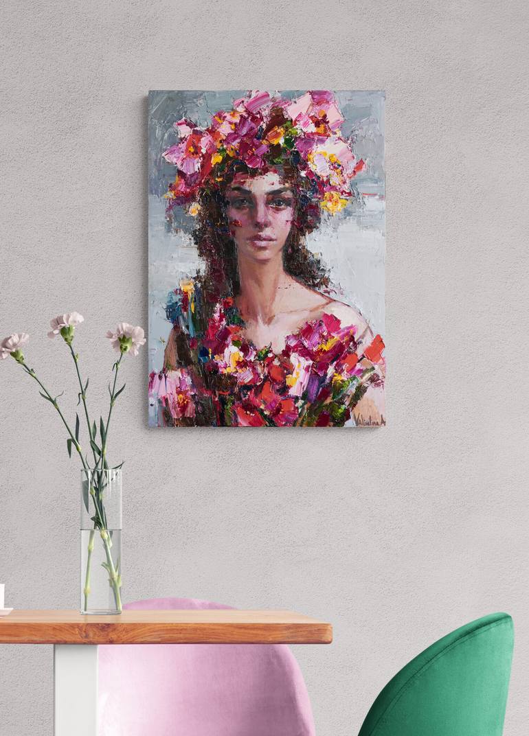Original Impressionism People Painting by Anastasiia Valiulina