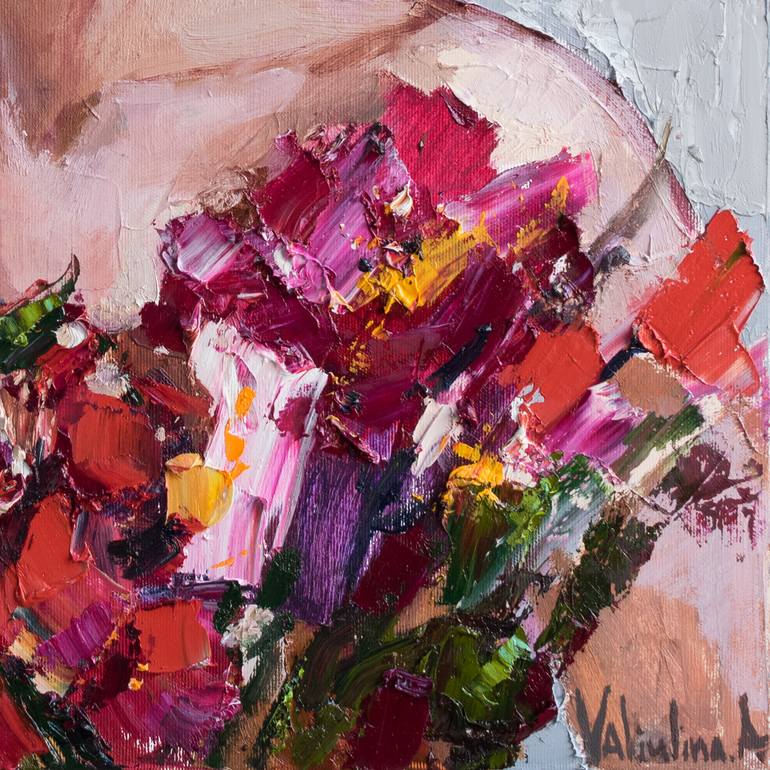 Original Impressionism People Painting by Anastasiia Valiulina