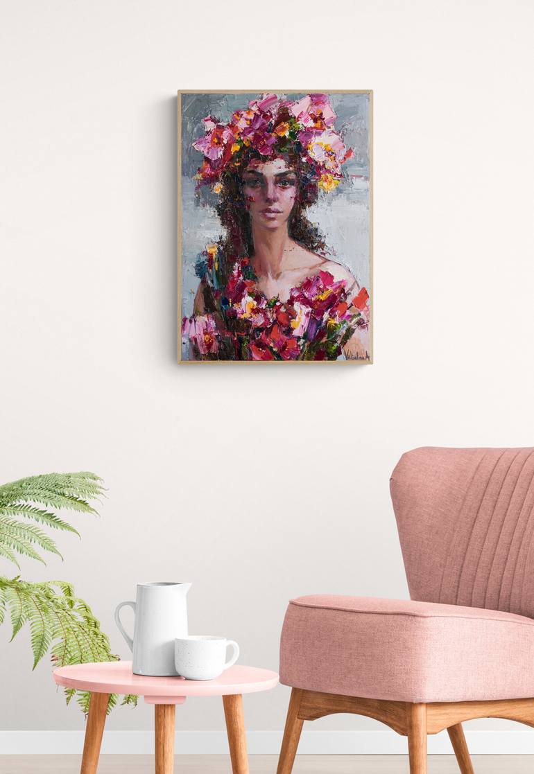 Original Impressionism People Painting by Anastasiia Valiulina