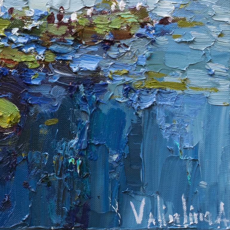 Original Impressionism Floral Painting by Anastasiia Valiulina