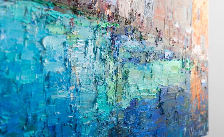 Original Impressionism Architecture Painting by Anastasiia Valiulina