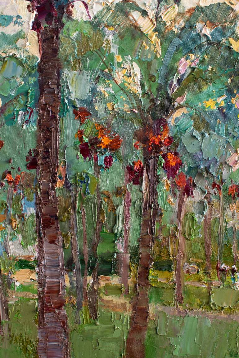 Original Impressionism Landscape Painting by Anastasiia Valiulina