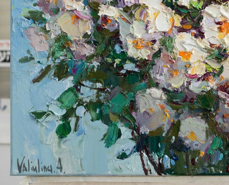 Original Impressionism Botanic Painting by Anastasiia Valiulina