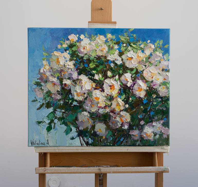 Original Impressionism Botanic Painting by Anastasiia Valiulina