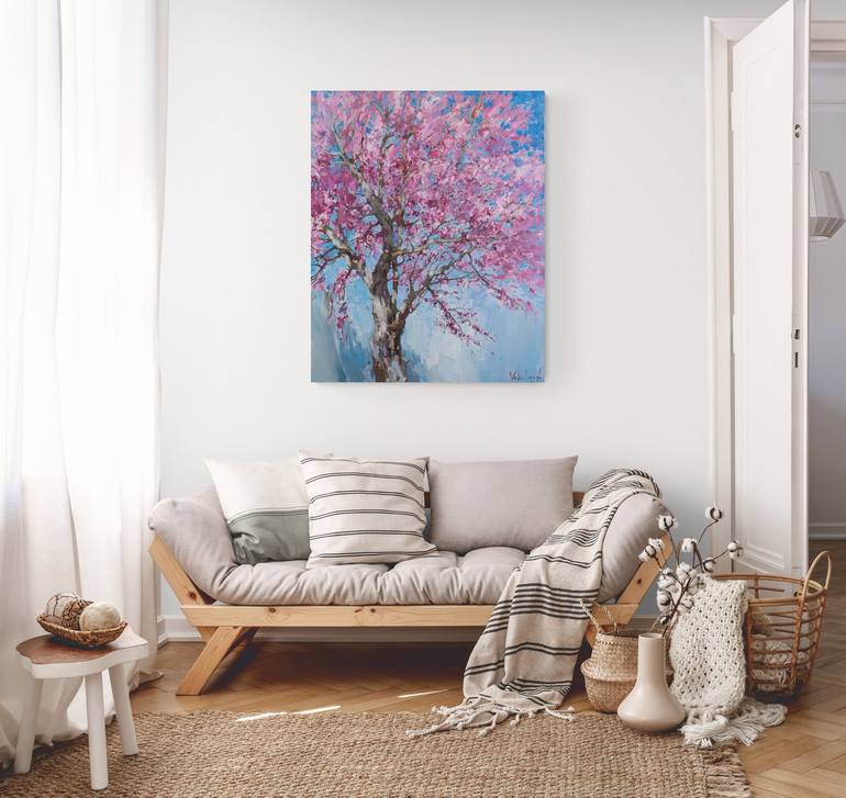 Original Impressionism Floral Painting by Anastasiia Valiulina