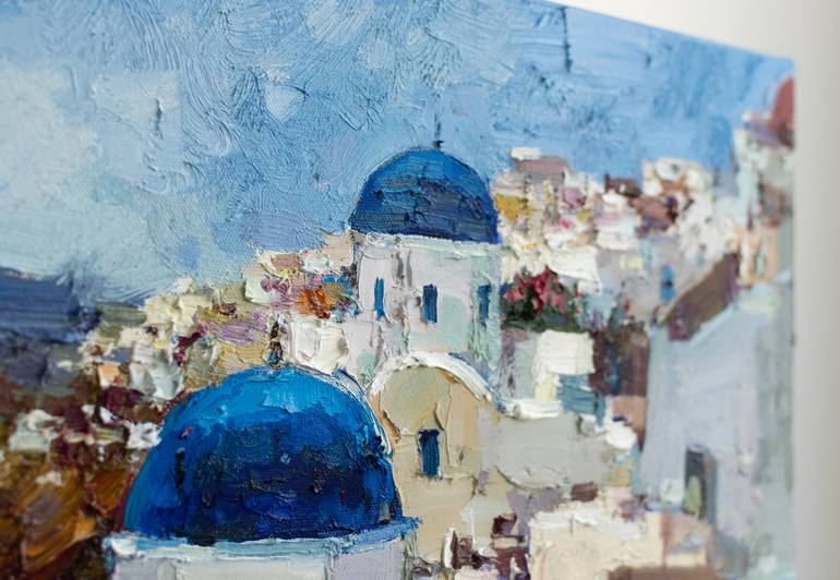 Original Impressionism Architecture Painting by Anastasiia Valiulina