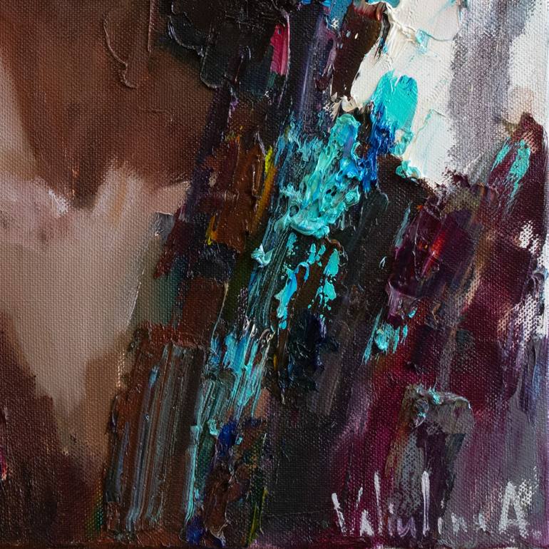 Original Abstract Expressionism Portrait Painting by Anastasiia Valiulina