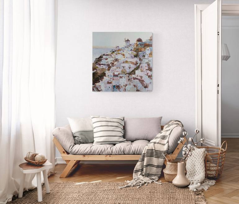 Original Impressionism Architecture Painting by Anastasiia Valiulina