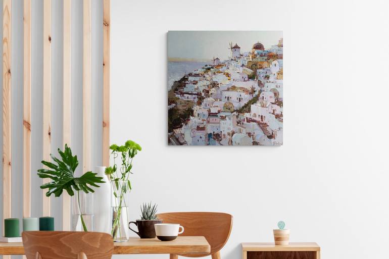 Original Impressionism Architecture Painting by Anastasiia Valiulina