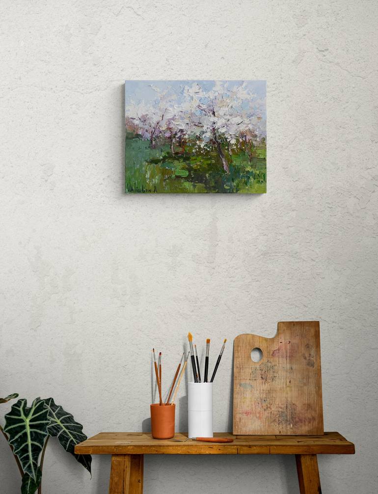 Original Tree Painting by Anastasiia Valiulina