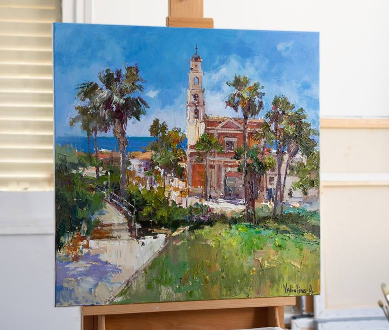 Original Impressionism Architecture Painting by Anastasiia Valiulina