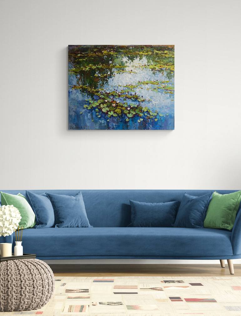 Original Impressionism Nature Painting by Anastasiia Valiulina