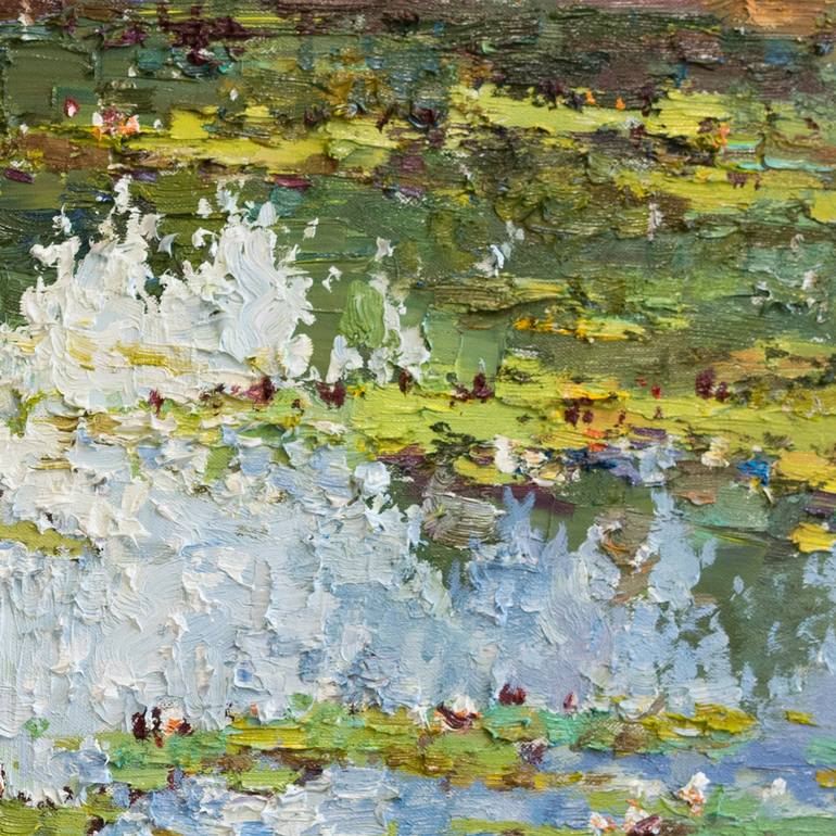 Original Impressionism Nature Painting by Anastasiia Valiulina