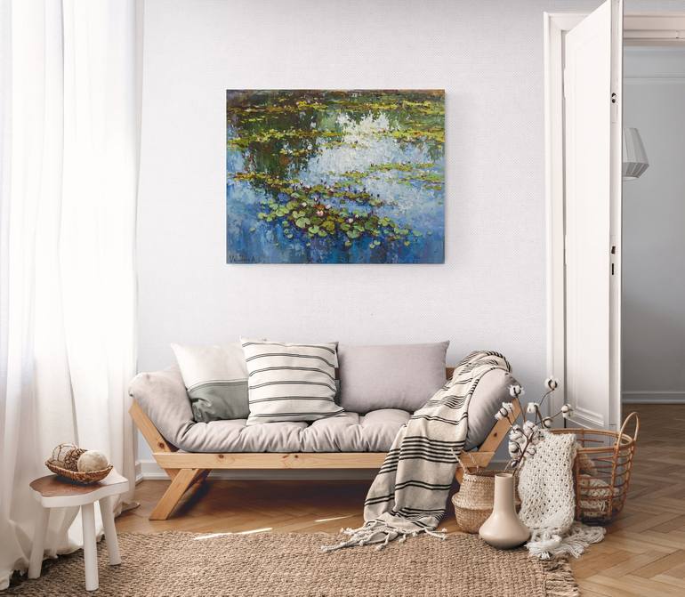 Original Impressionism Nature Painting by Anastasiia Valiulina