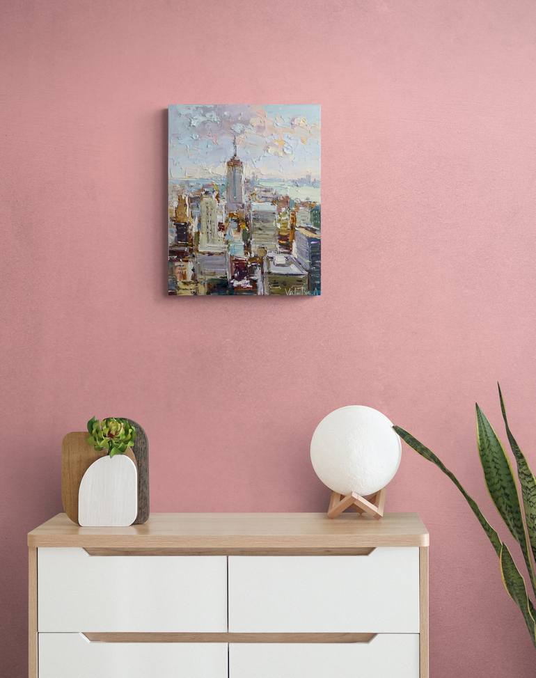 Original Impressionism Architecture Painting by Anastasiia Valiulina