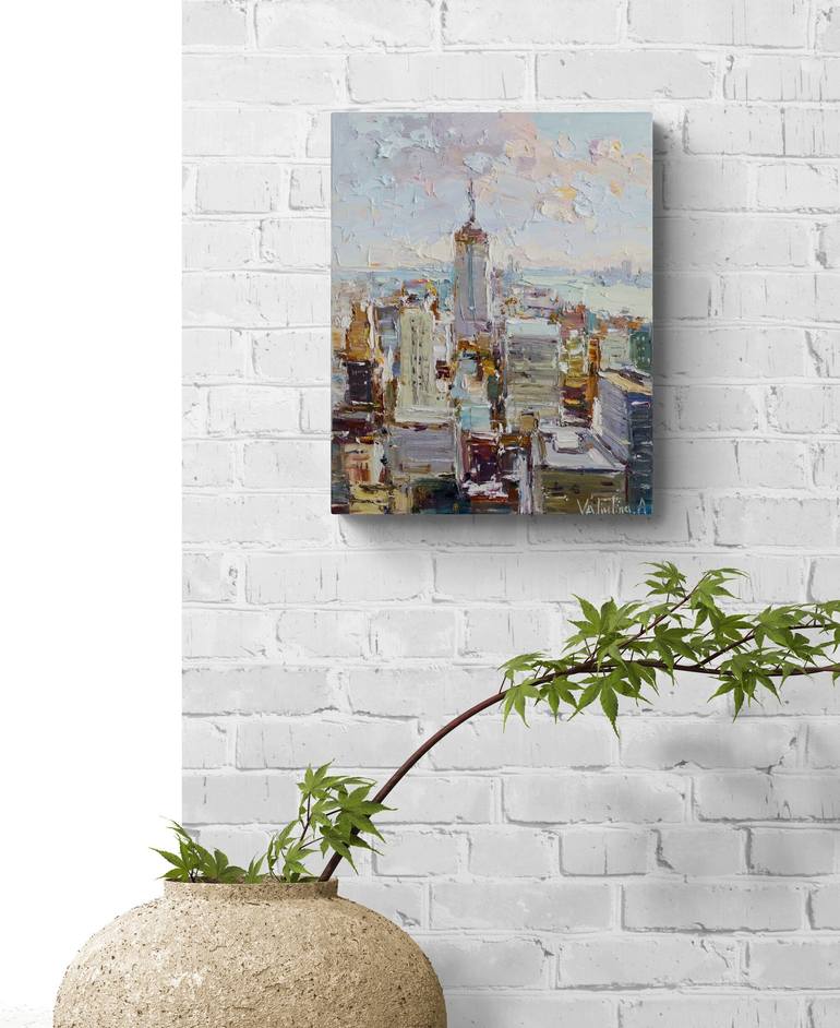 Original Impressionism Architecture Painting by Anastasiia Valiulina