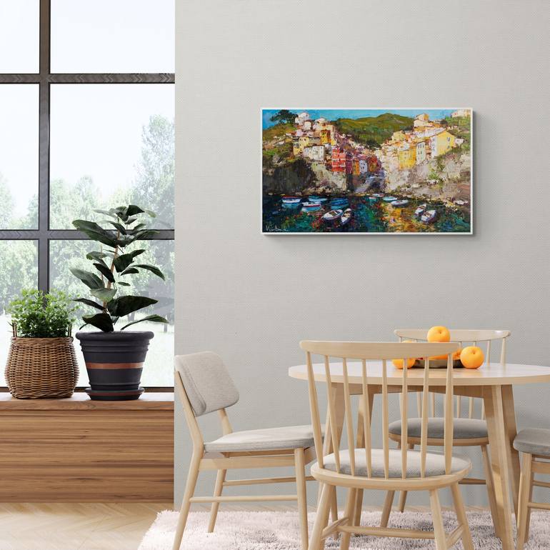 Original Impressionism Landscape Painting by Anastasiia Valiulina