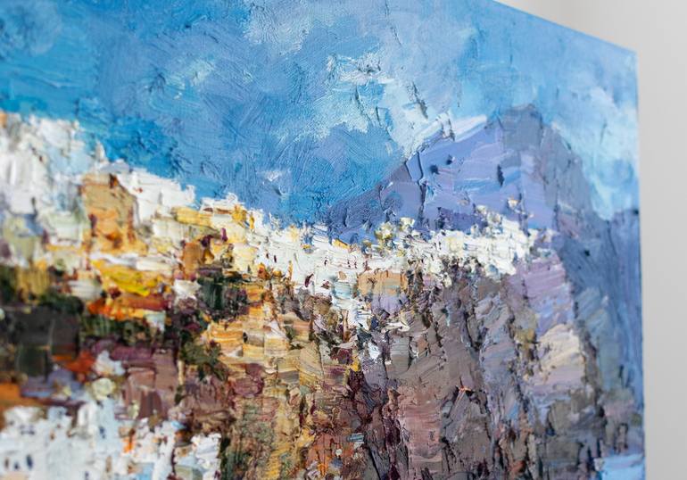 Original Impressionism Cities Painting by Anastasiia Valiulina