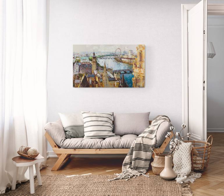 Original Impressionism Architecture Painting by Anastasiia Valiulina