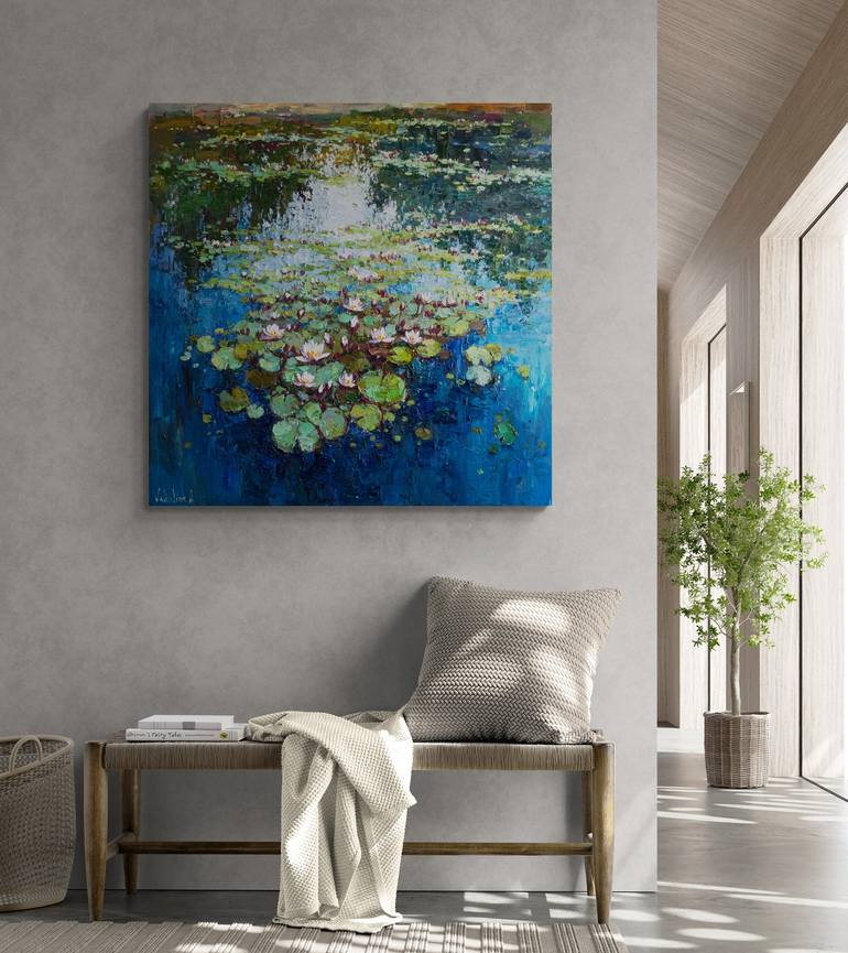 Original Impressionism Floral Painting by Anastasiia Valiulina