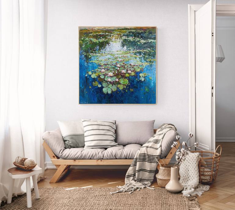 Original Impressionism Floral Painting by Anastasiia Valiulina