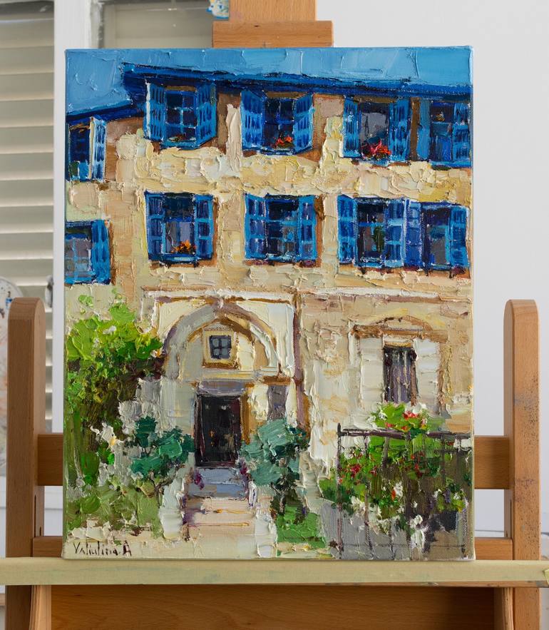 Original Impressionism Architecture Painting by Anastasiia Valiulina