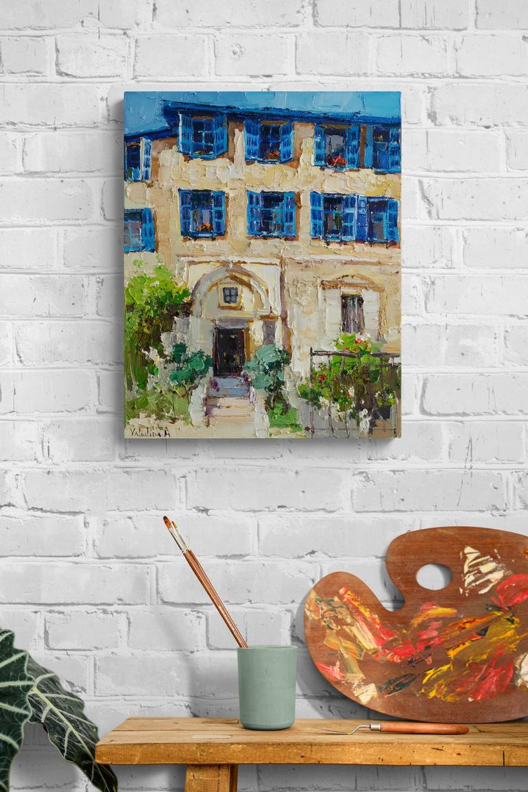 Original Impressionism Architecture Painting by Anastasiia Valiulina