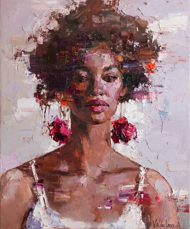 Original Impressionism Portrait Paintings by Anastasiia Valiulina