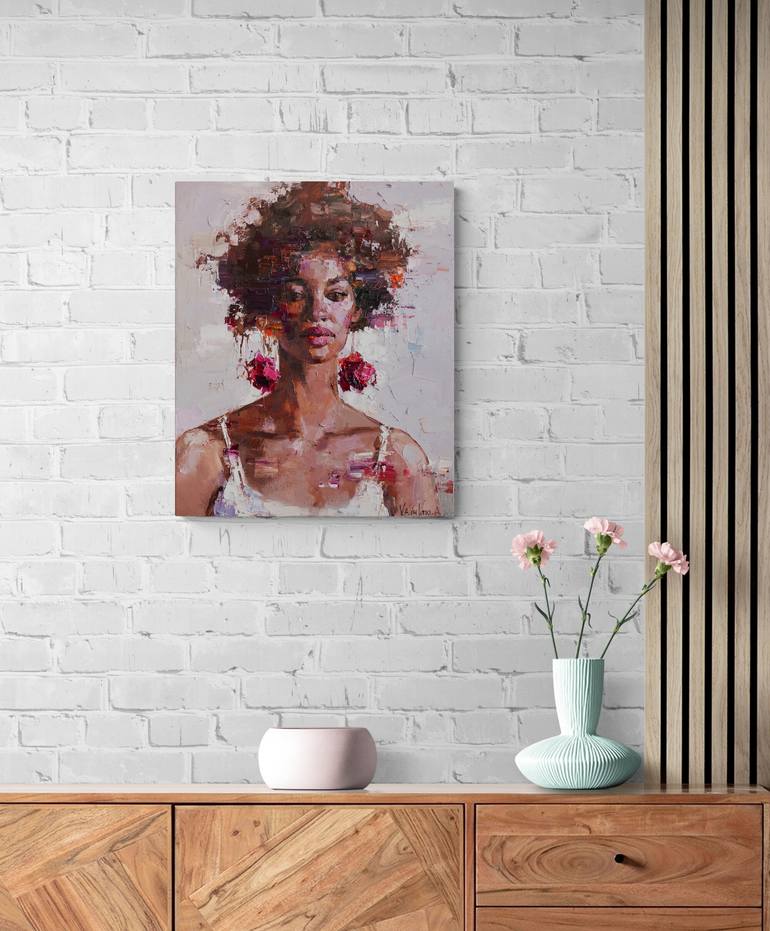 Original Impressionism People Painting by Anastasiia Valiulina