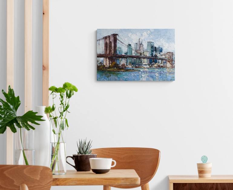 Original Impressionism Architecture Painting by Anastasiia Valiulina