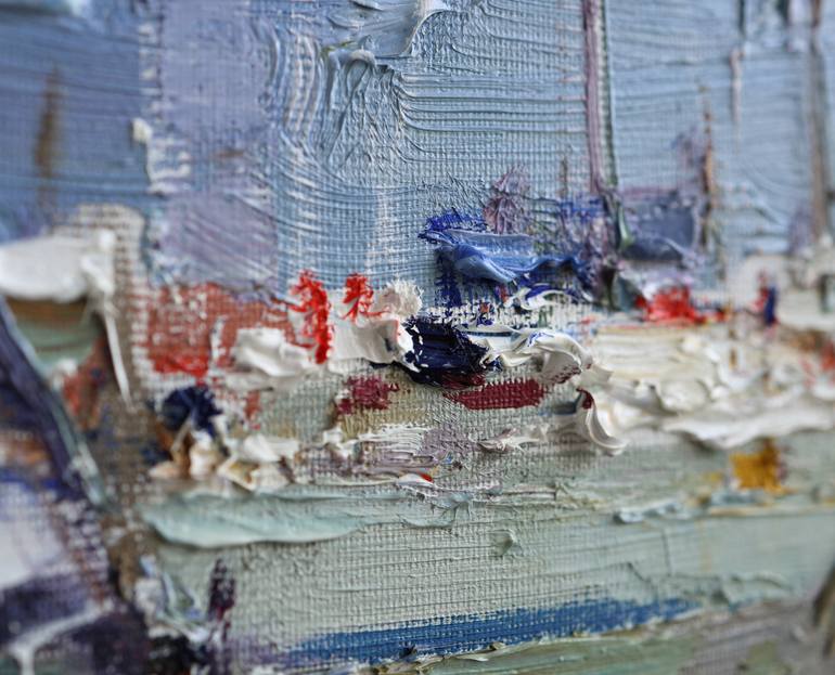 Original Impressionism Seascape Painting by Anastasiia Valiulina
