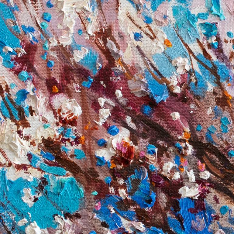 Original Impressionism Floral Painting by Anastasiia Valiulina