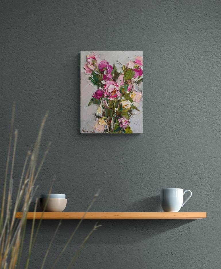 Original Abstract Floral Painting by Anastasiia Valiulina