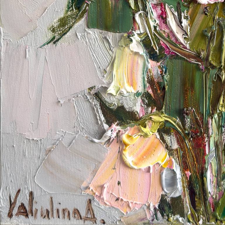 Original Abstract Floral Painting by Anastasiia Valiulina