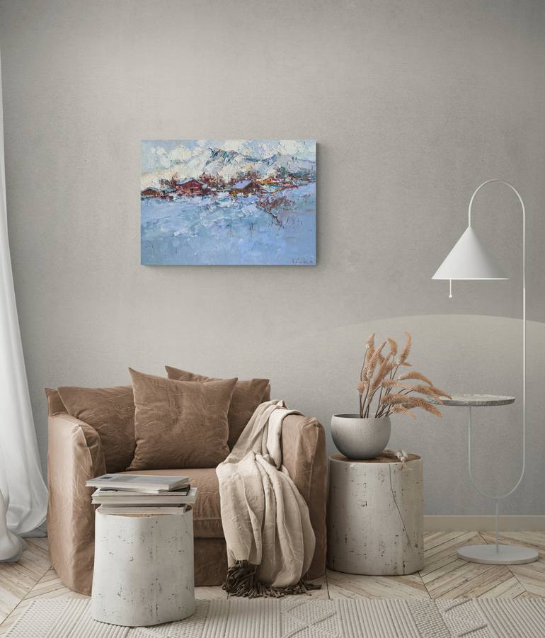 Original Impressionism Landscape Painting by Anastasiia Valiulina