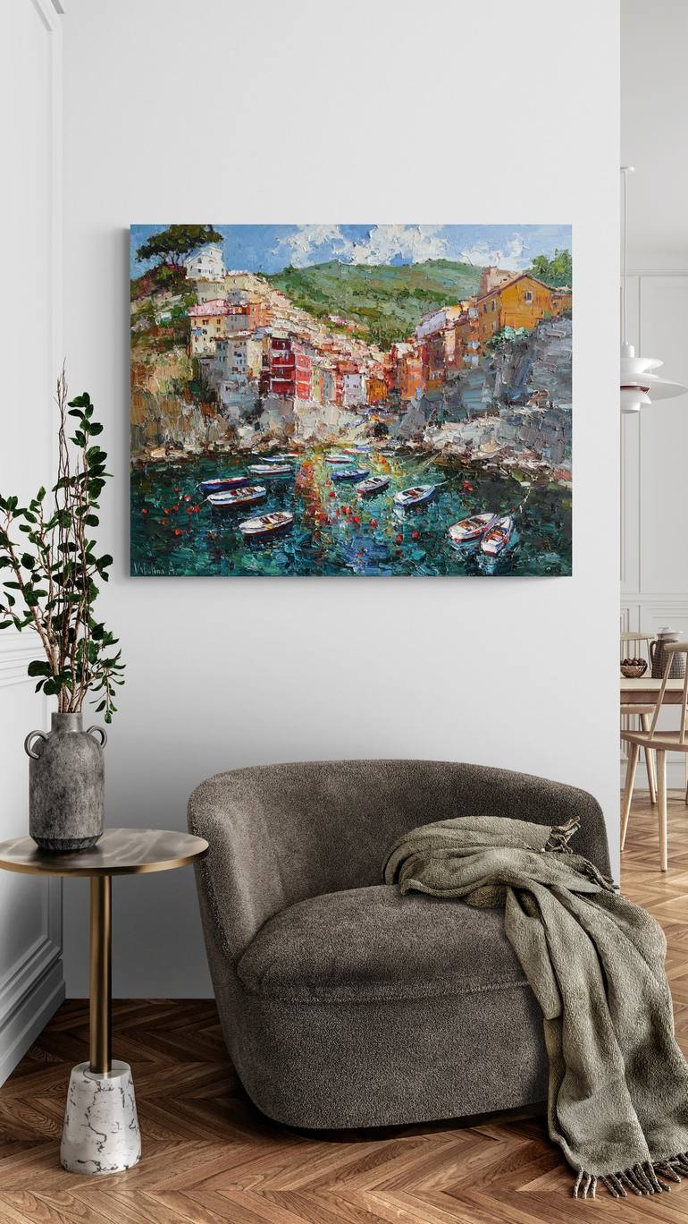 Original Impressionism Landscape Painting by Anastasiia Valiulina
