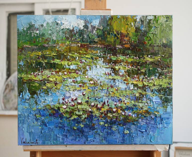 Original Impressionism Botanic Painting by Anastasiia Valiulina