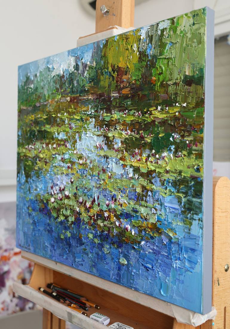 Original Impressionism Botanic Painting by Anastasiia Valiulina