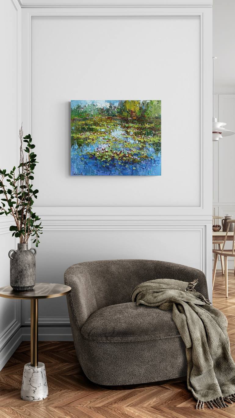 Original Impressionism Botanic Painting by Anastasiia Valiulina