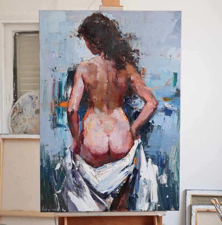 Original Impressionism Body Painting by Anastasiia Valiulina