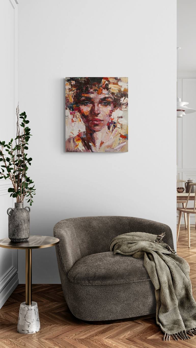 Original Abstract People Painting by Anastasiia Valiulina