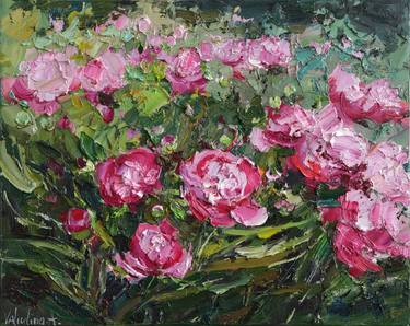 Original Impressionism Botanic Paintings by Anastasiia Valiulina