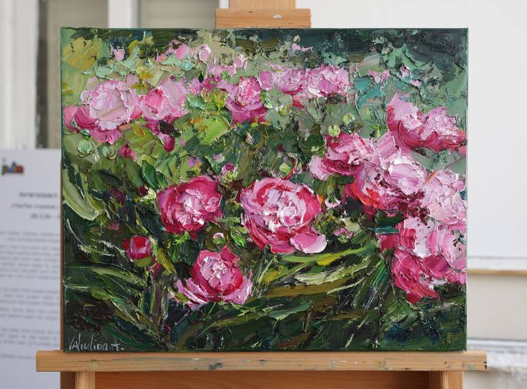 Original Impressionism Botanic Painting by Anastasiia Valiulina