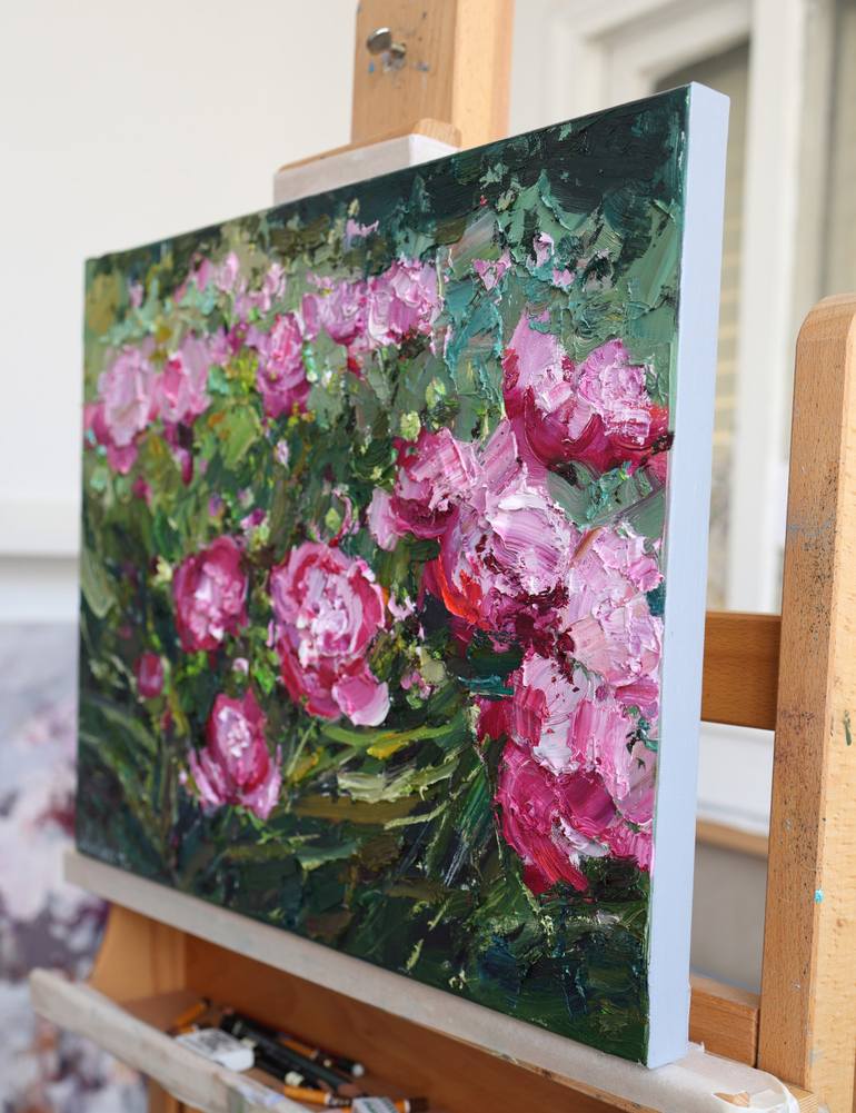 Original Impressionism Botanic Painting by Anastasiia Valiulina