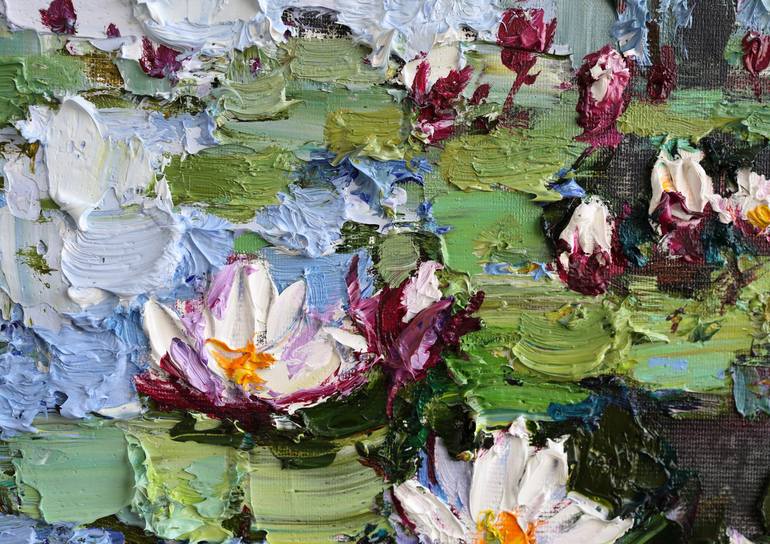 Original Impressionism Floral Painting by Anastasiia Valiulina
