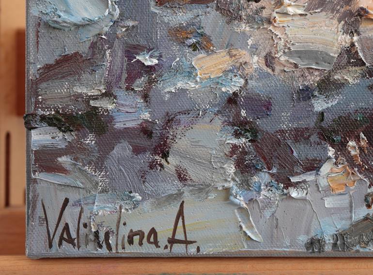 Original Impressionism Seascape Painting by Anastasiia Valiulina