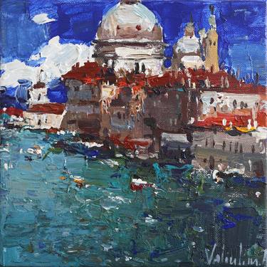 Original Impressionism Landscape Painting by Anastasiia Valiulina