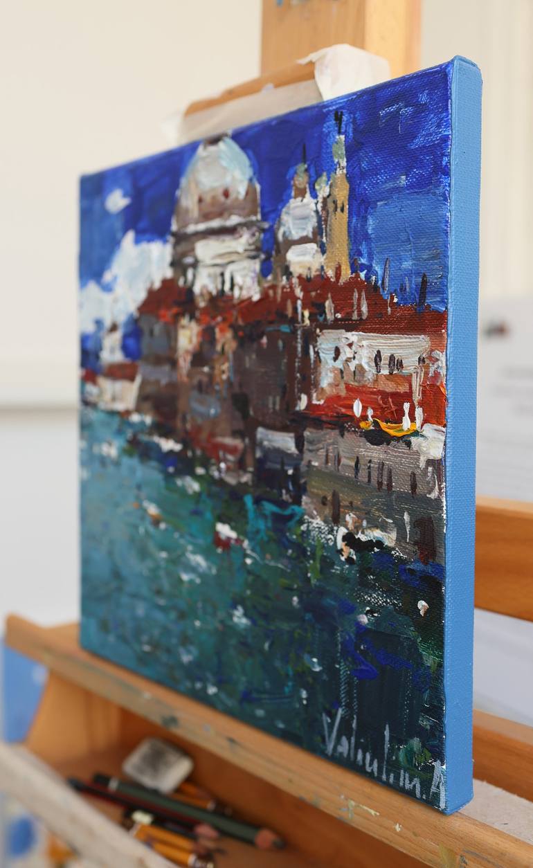 Original Impressionism Landscape Painting by Anastasiia Valiulina