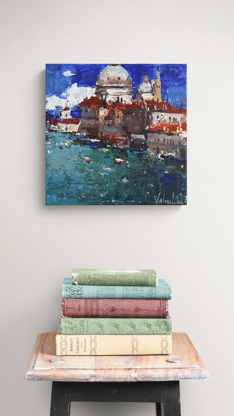 Original Impressionism Landscape Painting by Anastasiia Valiulina